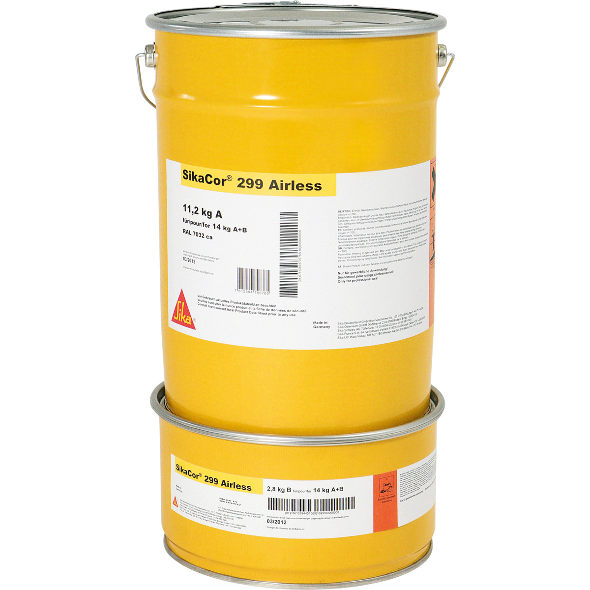 Sikacor-299 Airless (AB) 14,0 kg RAL 7032 ca.