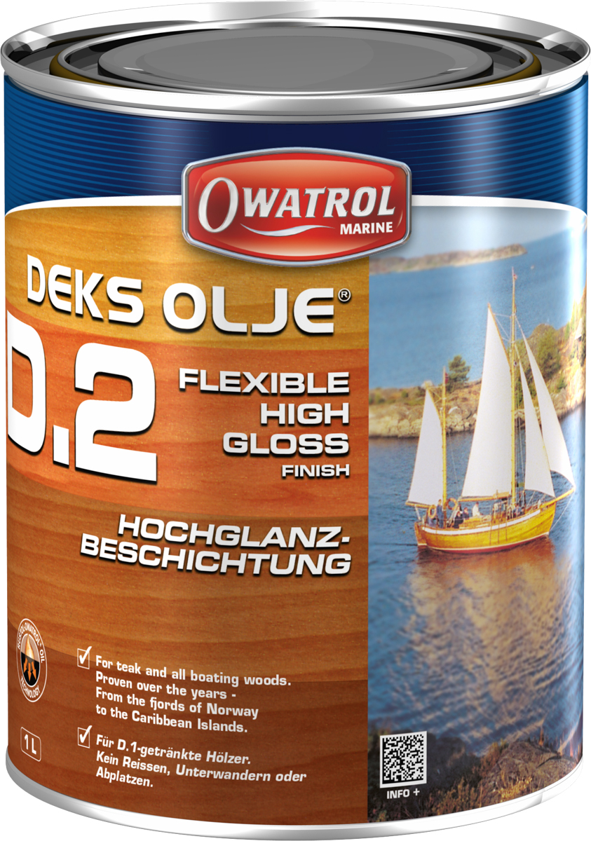 Innoskins Deks Olje D2 2,5 lt 10062 Holzschutz über der Wasserlinie
