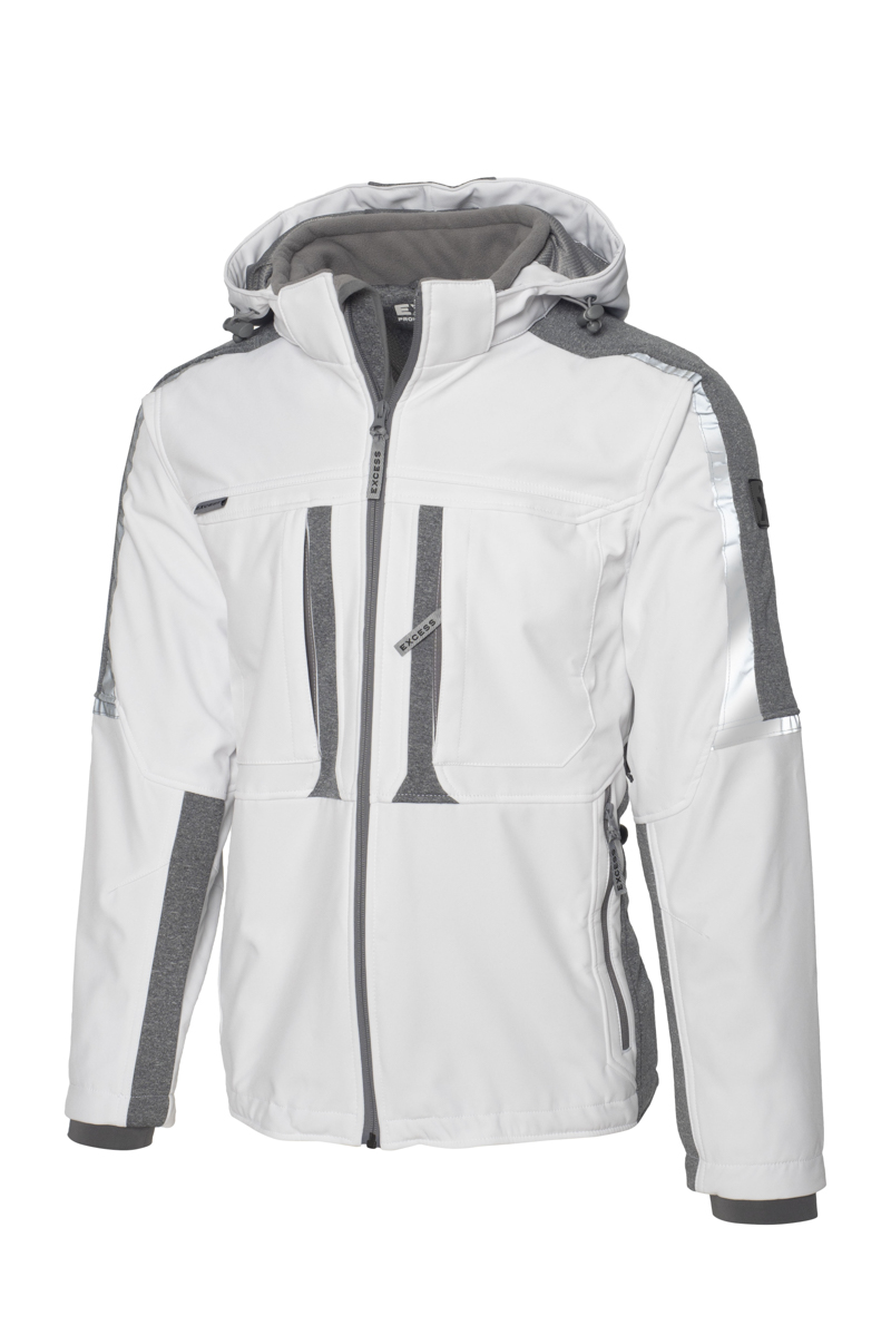 Excess Active PRO Jacket Gr.M weiß-grau #216-2-41-1-WG-M