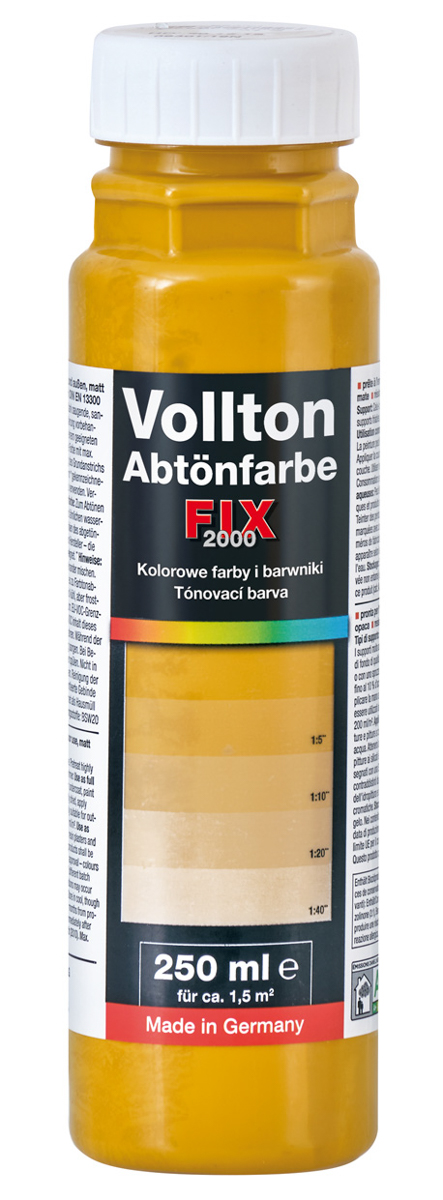 Pufas fix 2000 Vollton- und 250 ml Abtönfarben PG1 901 Sienagelb/Ocker