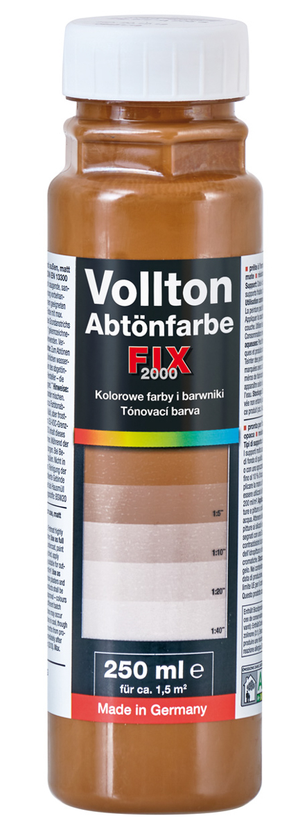 Pufas fix 2000 Vollton- und 250 ml Abtönfarben PG1 905 Zigarrenbraun
