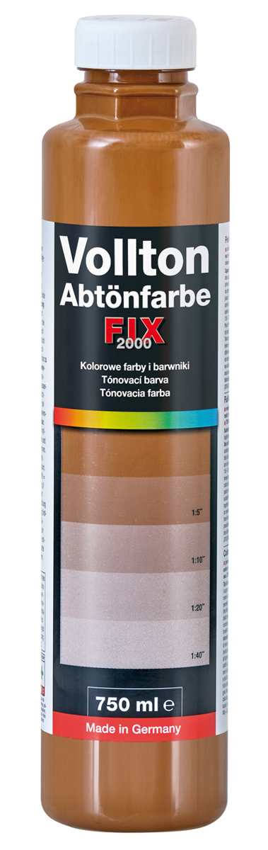 Pufas fix 2000 Vollton- und 750 ml Abtönfarben PG1 905 Zigarrenbraun