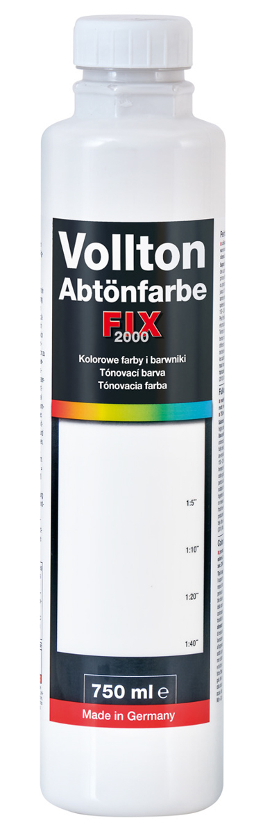 Pufas fix 2000 Vollton- und 750 ml Abtönfarben PG2 914 Weiß