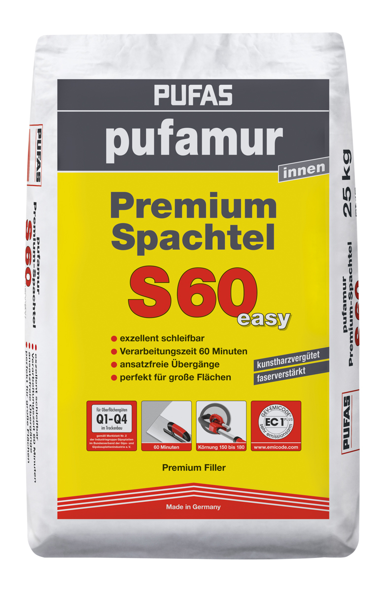 Pufas pufamur Premium-Spachtel 25,0 kg S 60 easy