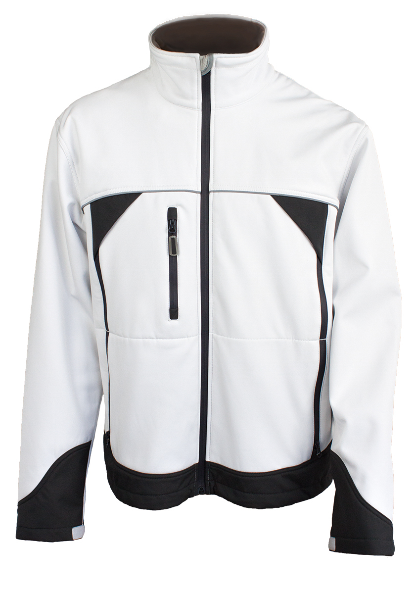 WD Softshell-Jacke Arktis Gr.XXL, weiß/grau