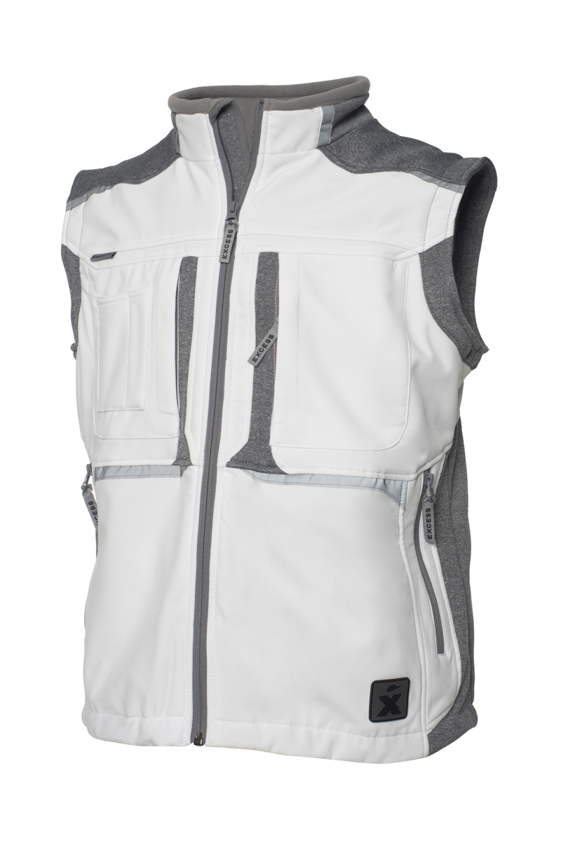 Excess Active PRO Weste Gr.L weiß-grau #416-2-41-1-WG-L