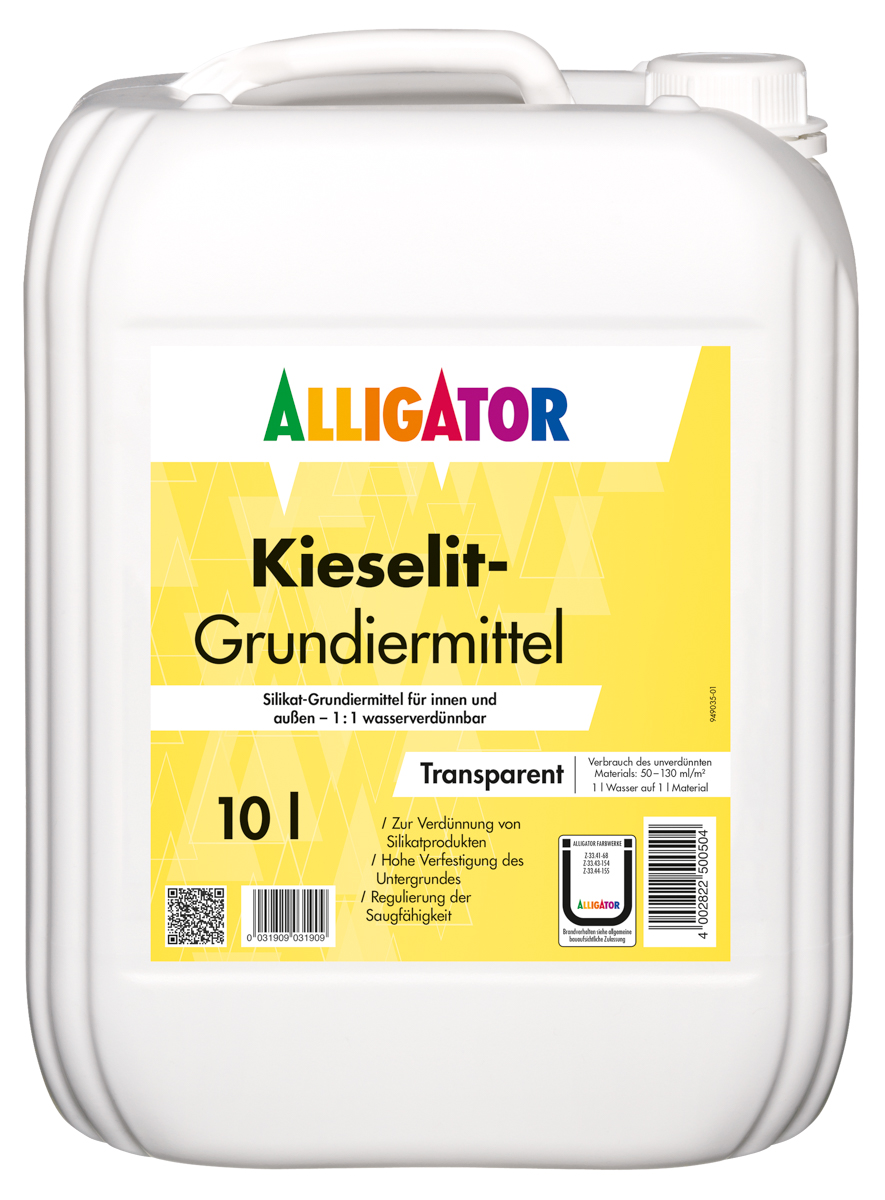 Allig.Kieselit Grundiermittel 10,0 lt Transparent wasserverdünnbar