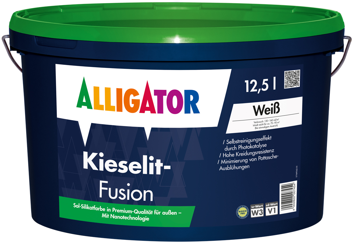 Almix Kieselit Fusion Basis 1 12,5 lt Nano Silikatfassadenfarbe ALLFAcolor