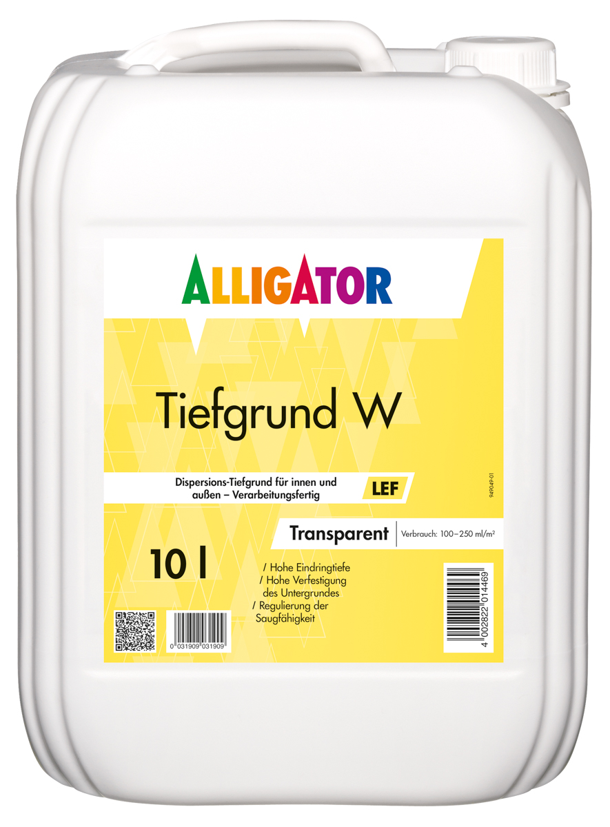 Allig.Tiefgrund W LEF 10,0 lt Transparent Objektqualität