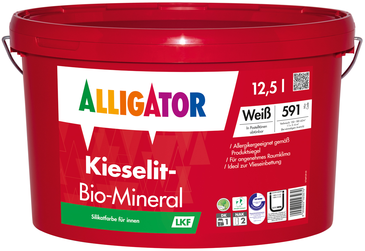 Allig.Kieselit Bio-Mineral LKF 12,5 lt Weiß
