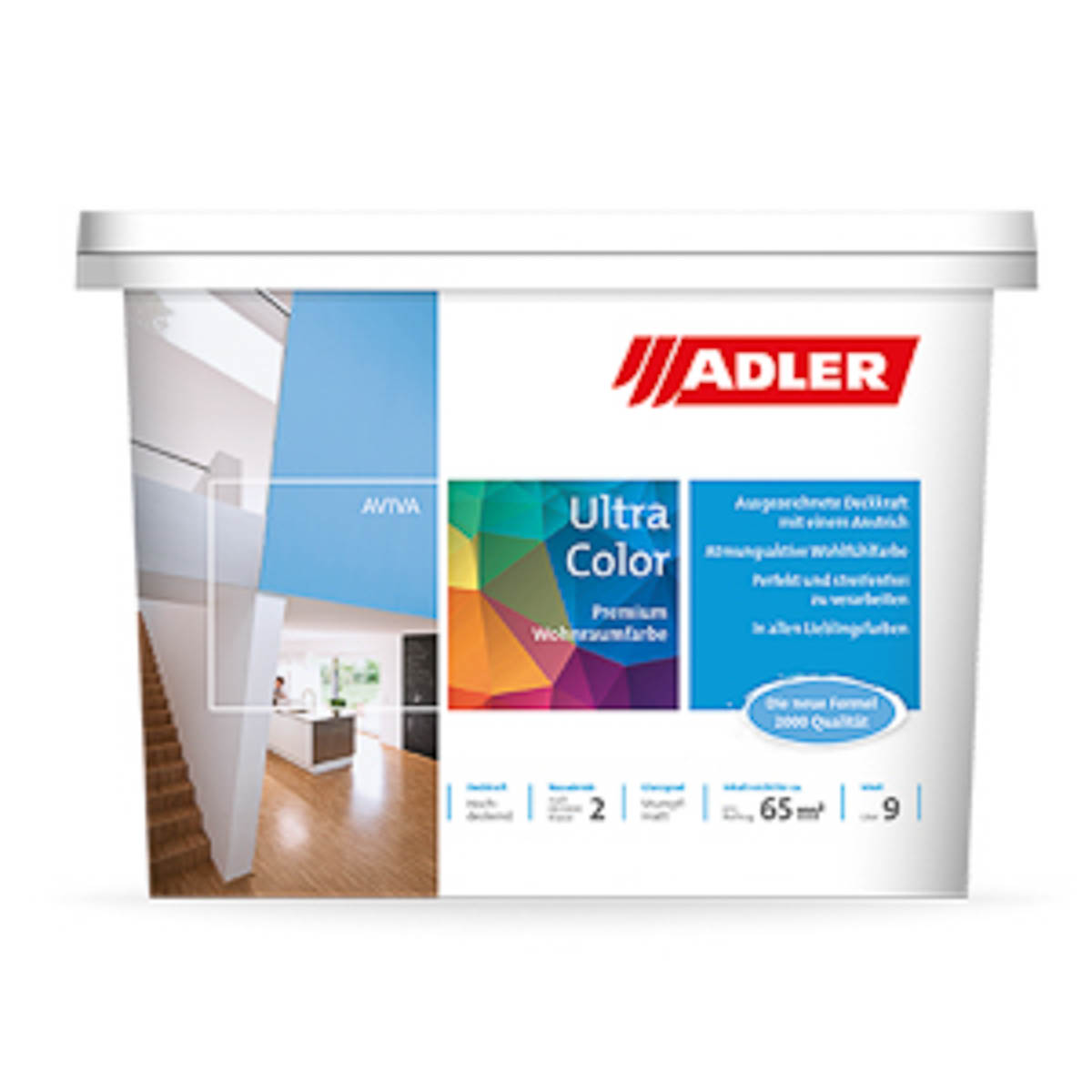 Adlermix Aviva Ultra-Color PG 9,0 lt Basisrot Farbton