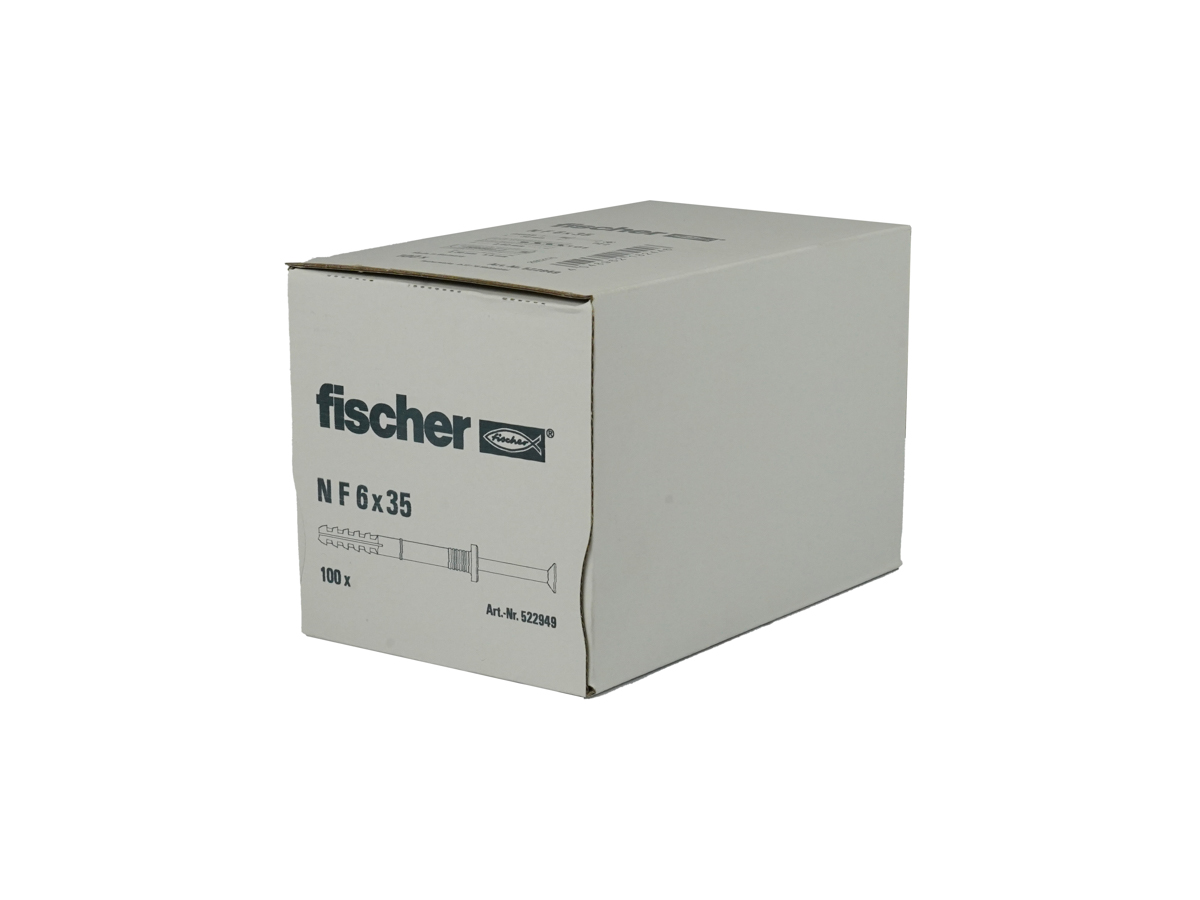 Fischer Nageldübel N S 6x35 F (1 PCK = 100 STK) #522949 Fischer Nageldübel N S 6x35 F (1 PCK = 100 STK) #522949