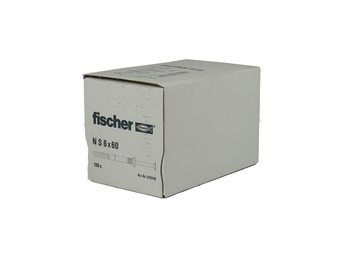 Fischer Nageldübel N S 6x60 S (1 PCK = 100 STK) #519249 Fischer Nageldübel N S 6x60 S (1 PCK = 100 STK) #519249