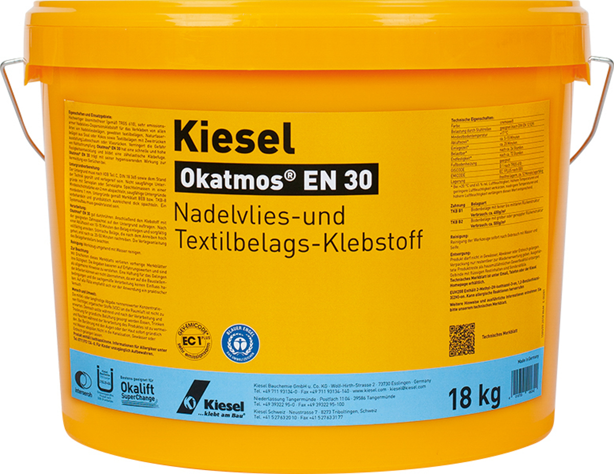 Kiesel Okatmos EN 30 14,0 kg Nadelfilzklebstoff