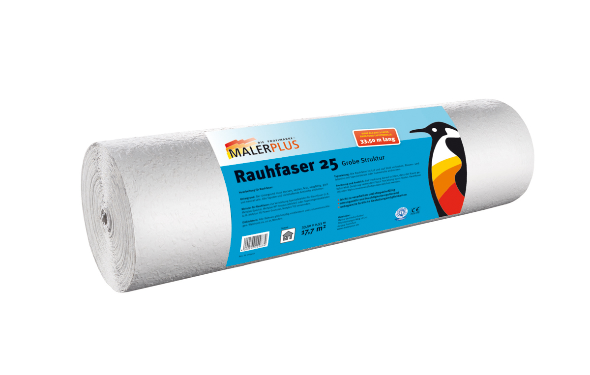 MPLUS Rauhfaser 25/75 grob 125,00 x 0,75 mt