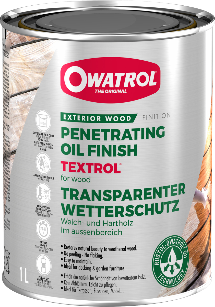 Innoskins Textrol eiche rustikal 1,0 lt 10031 Pigmentierter Holzschutz
