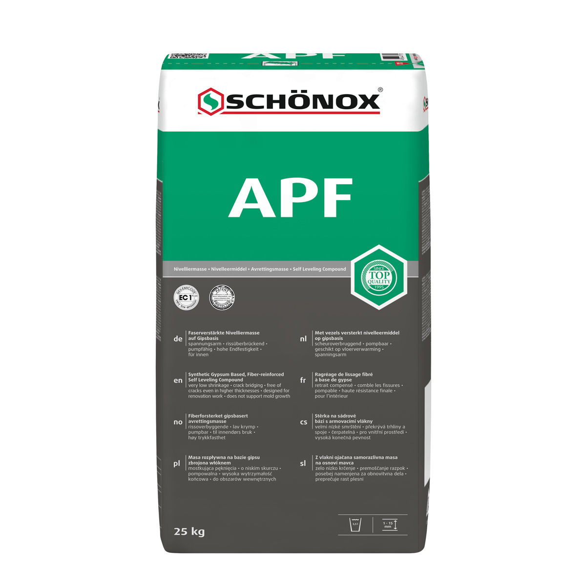 Schönox APF-Faser 25,0 kg faserverstärkte Nivelliermasse | busch-brunner