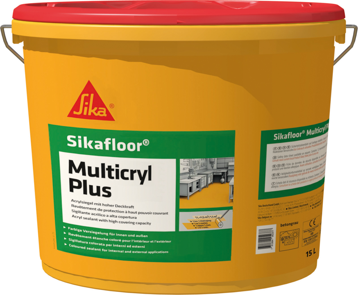 Sikafloor Multicryl Plus 15,0 lt Kieselgrau