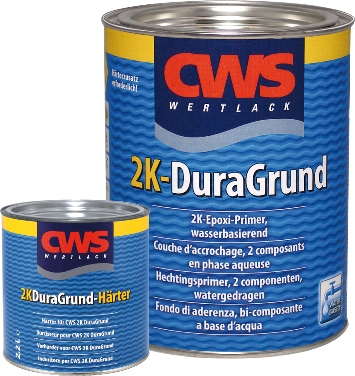CWS WERTLACK 2K-DuraGrund 510 ml Stammlack weiß