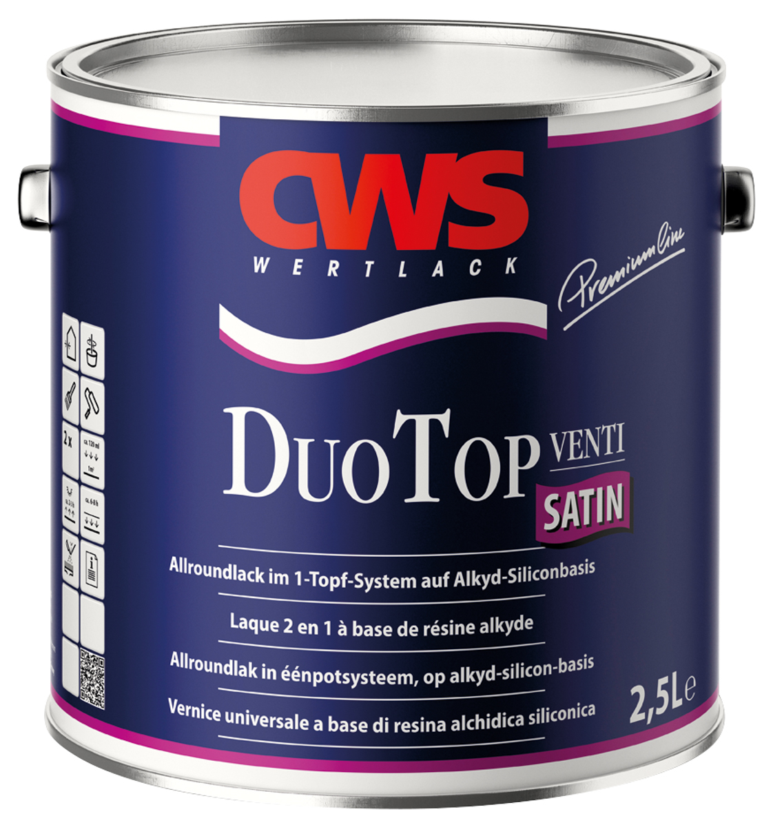 CWS WERTLACK DuoTop Satin 750 ml weiß
