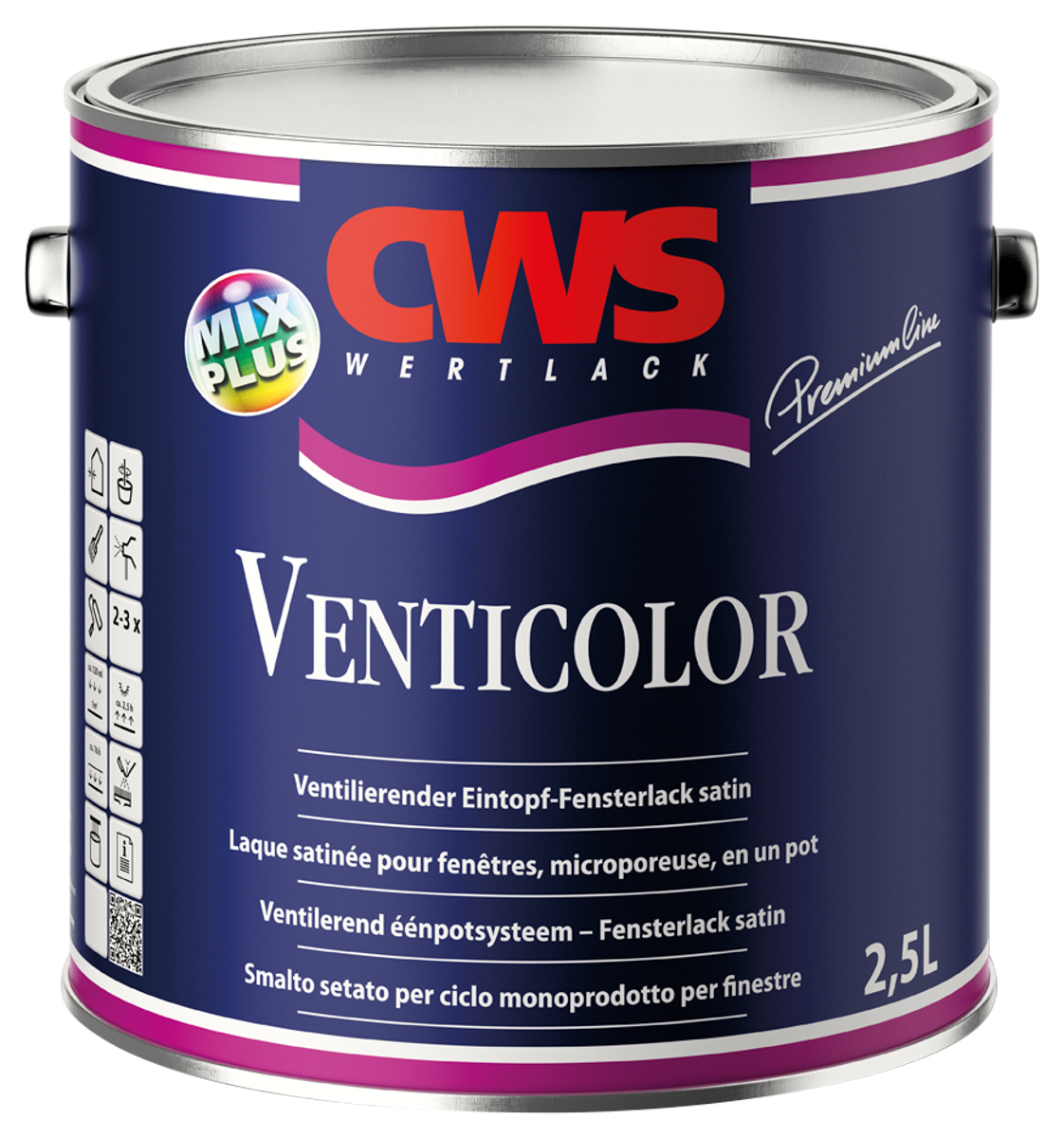 CWSmix WERTLACK Venticolor PC 2,5 lt PG2 Farbton Proficolor