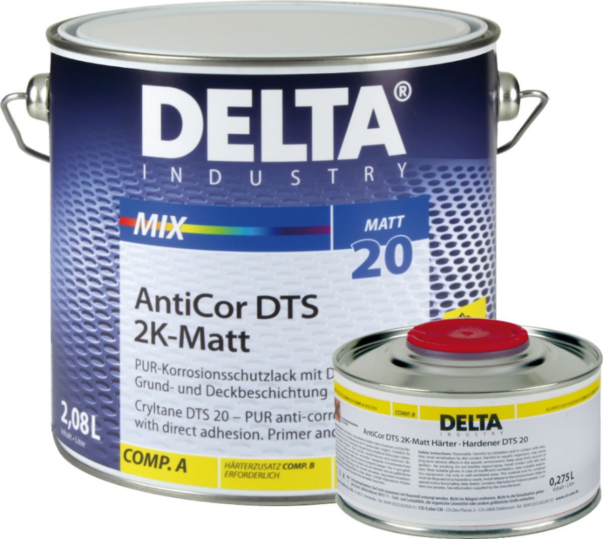 Deltamix AntiCor DTS 2K–Matt 20 3,58 lt PG1 aus Basis ABC Farbton