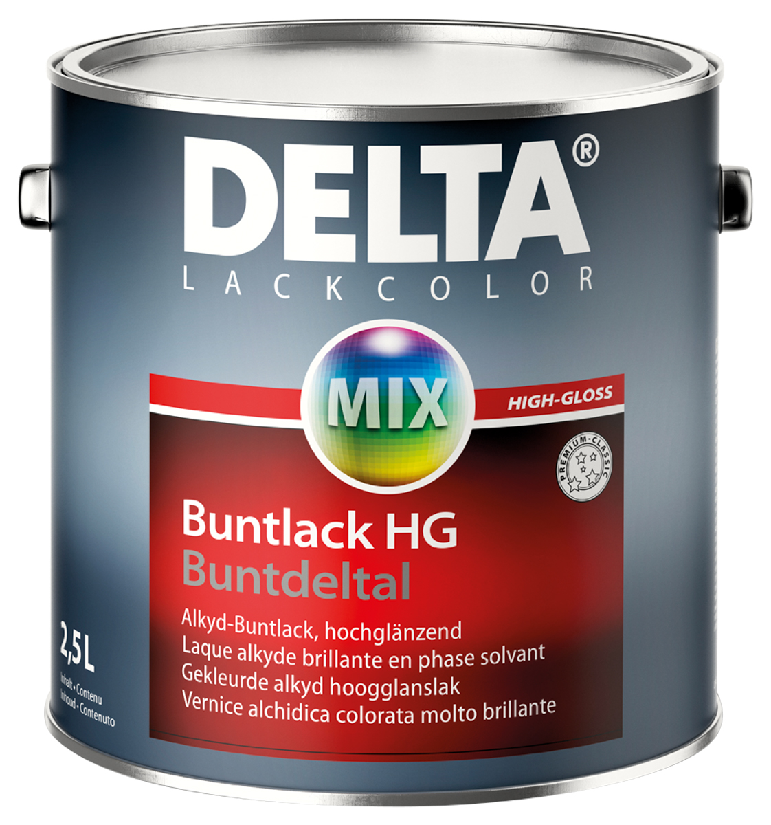 Delta Buntlack HG-Buntdeltal 2,5 lt weiß