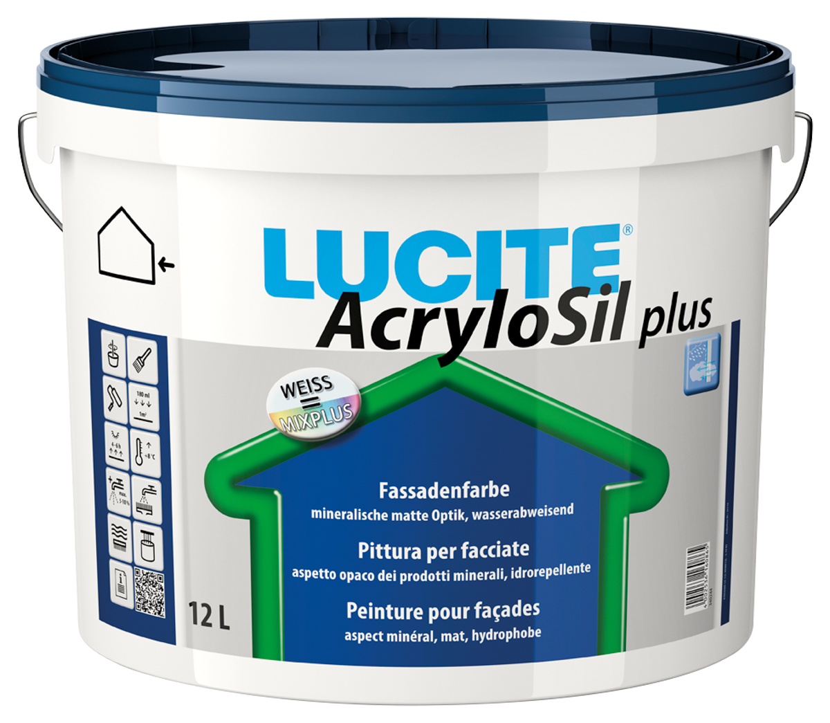 Lucitemix AcryloSil plus 12,0 lt PG1 Farbton