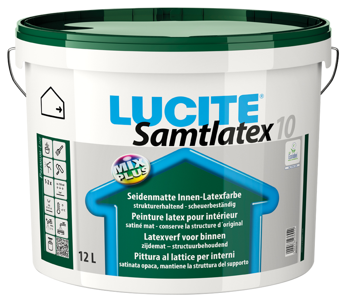 Lucitemix Samtlatex 10 12,0 lt PG3 Farbton