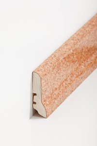 Südbrock Holz-Fußleiste 20 x 60 mm, Kork ummantelt und lackiert