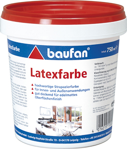Baufan Latexfarbe Reinweiss