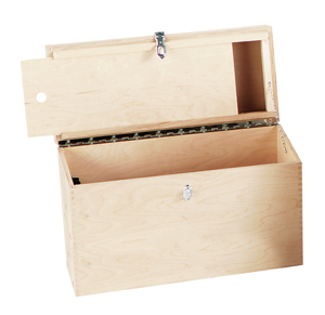 WD Werkzeugkoffer Holz, 3fach-Einteilung