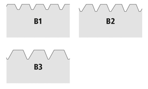WD Zahnleiste Zahnform B2