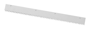 WD Gummistreifen Spitzzahnung 59E 2mm, glatt weiß 58cm