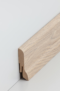 Südbrock 722.653 Eiche Natur 250cm MDF-Fußleiste 20 x 60 mm