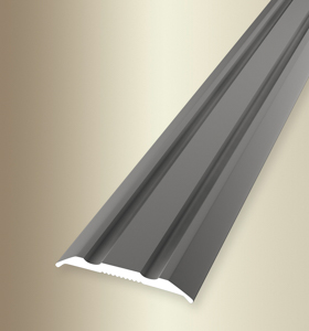 MPlus Übergangsprofil 230 SK SBS 270cm 25mm Alu Edelstahl elox. F2 gerillt Best