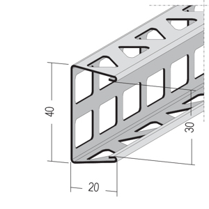 Protektor Bossenprofil Aussenputz 9295