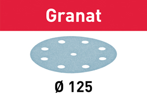 Festool 497165 Schleifscheiben Granat STF D125/8 K40 (1PCK = 50STK)