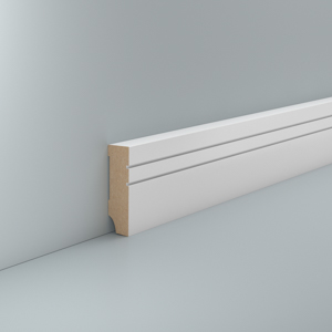 MPlus Südbrock SL 721.1558 250cm 16x58mm MDF Folie weiß eckig+Nut lackf.
