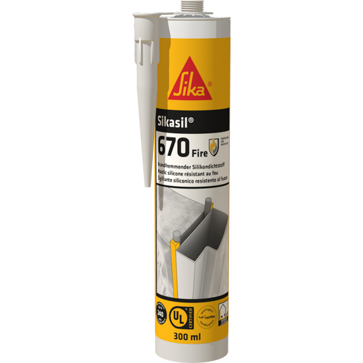 Sikasil-670 Fire 600 ml Schwarz