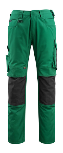 Mascot Bundhose kräftiger Twill Mannheim Gr.76C52 grün/schwarz #12679-442-0309