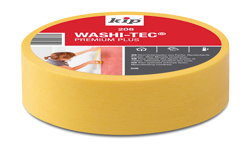 Kip 208 FineLine Tape Washi 50mx18mm, gelb #208-17