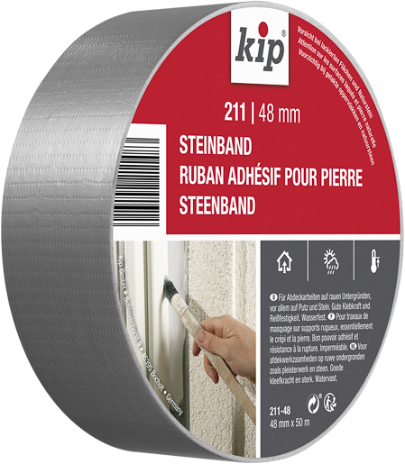 Kip 211 Steinband 50mx48mm, silber #211-48