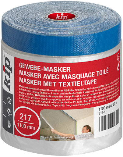 Kip 217 Gewebe-Masker 20mx1100mm, blau #217-11