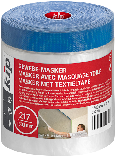 Kip 217 Gewebe-Masker 20mx1500mm, blau #217-15