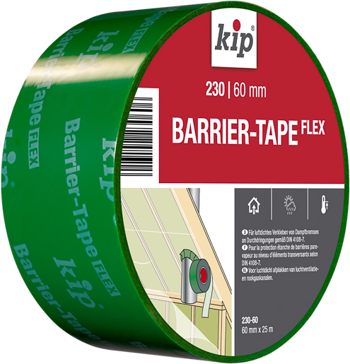 Kip 230 Barrier-Tape Dachausbauband 25mx60mm, grün #230-60