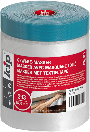 Kip 233 Gewebe-Masker 20mx1500mm, blau #233-14
