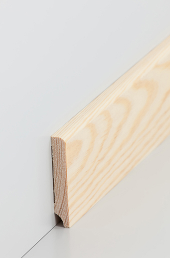 Südbrock 320.1060.1 Kiefer natur 250cm Holzfußleiste 10 x 60 mm abger.+lack.