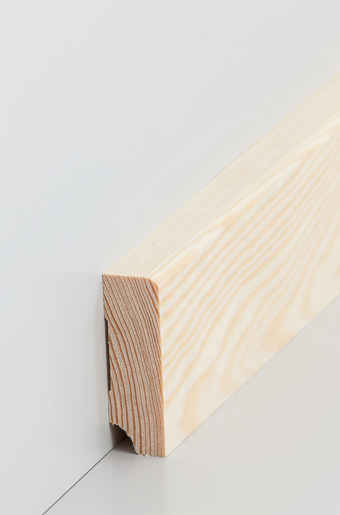 Südbrock 320.1960.0 Kiefer roh 250cm Holzfußleiste 19 x 60 mm abgerundet