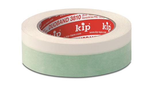 Kip 3810 Duo Klebeband 25mx25mm, weiß/grün #3810-25